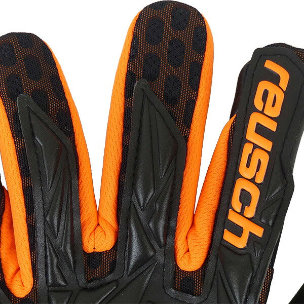 ロイシュreuschアトラクトゴールドXエアベント5470925-7784サッカーキーパーグローブGKグローブブラック