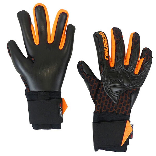 ロイシュreuschアトラクトゴールドXエアベント5470925-7784サッカーキーパーグローブGKグローブブラック