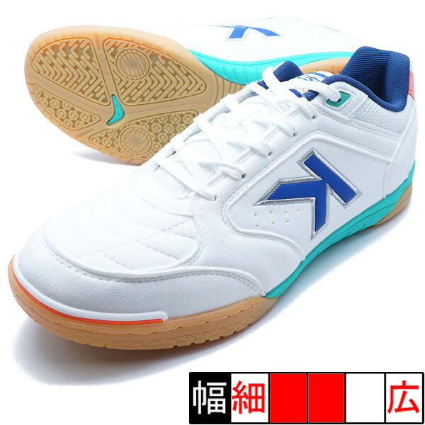 PRECISIONケルメKELME55211-464ホワイトアクアフットサルシューズインドア室内用