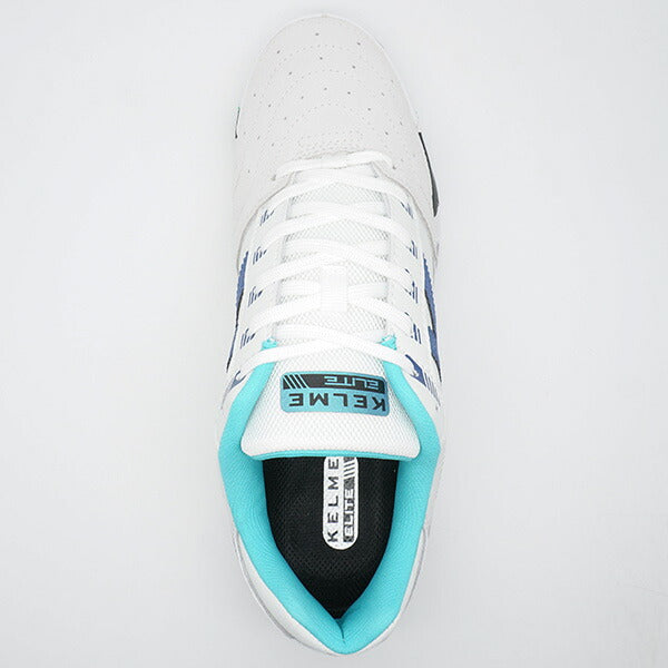 【ショップ限定エントリーでさらに+9倍】【フタバ限定】ELITEケルメKELME55904-704ホワイト×ブルーフットサルシューズインドア室内用