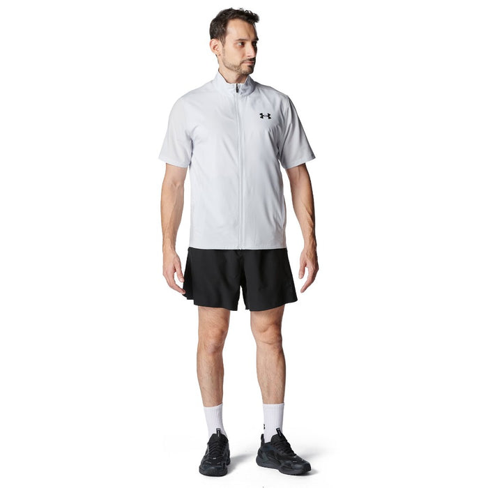 【ネコポス対応可】アンダーアーマーUNDERARMOURトレーニングシャツメンズUAフレッシュウーブンフルジップショートスリーブTシャツ6001546