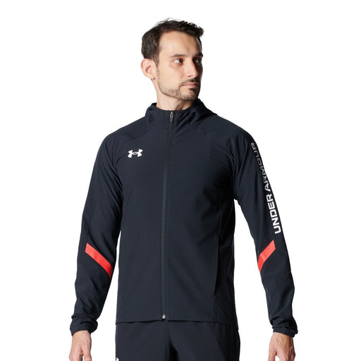 アンダーアーマーUNDERARMOURトレーニングシャツトレーニングジャケットメンズUAウーブンフルジップフーディージャージ6015051
