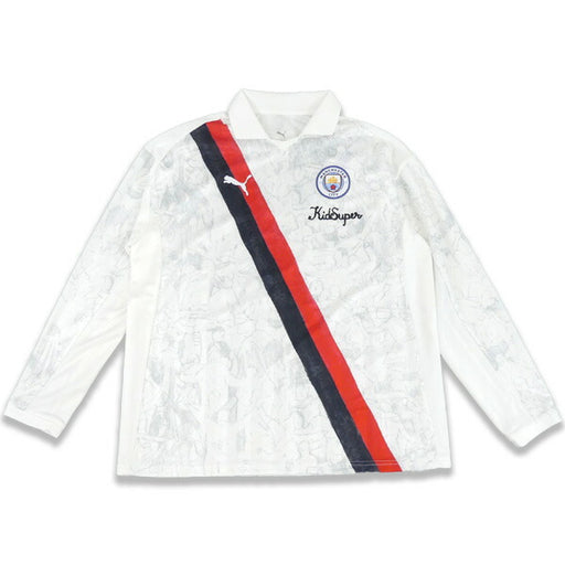 マンチェスターシティKIDSUPERXMCFCLSレトロシャツ606850-07サッカー長袖プーマPUMA
