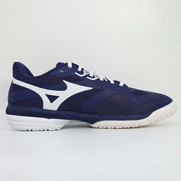 ミズノMIZUNOテニスシューズウエーブエクシード6SWOCW.EXCEED6SWOCクレーオムニコート砂入り人工芝コート4E相当ネイビー61GB2514-14