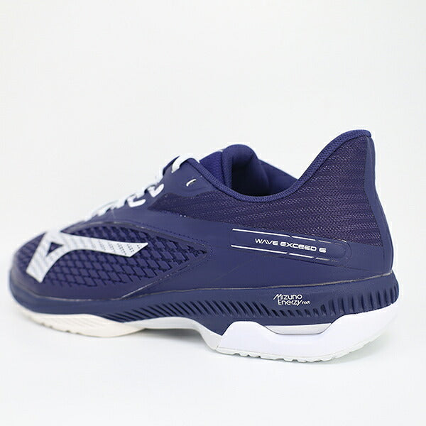 ミズノMIZUNOテニスシューズウエーブエクシード6SWOCW.EXCEED6SWOCクレーオムニコート砂入り人工芝コート4E相当ネイビー61GB2514-14