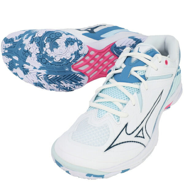 ウエーブクロー3FITミズノmizunoメンズレディースバドミントンシューズ2Eノンマーキングソール71GA244221