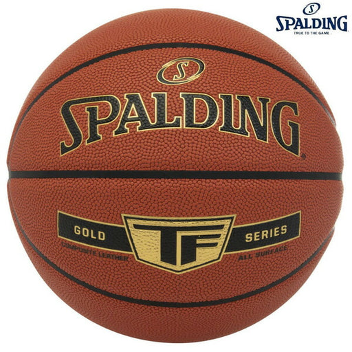 スポルディングSPALDINGバスケットボール76858ZゴールドTF合成皮革6号球女子一般３×3用