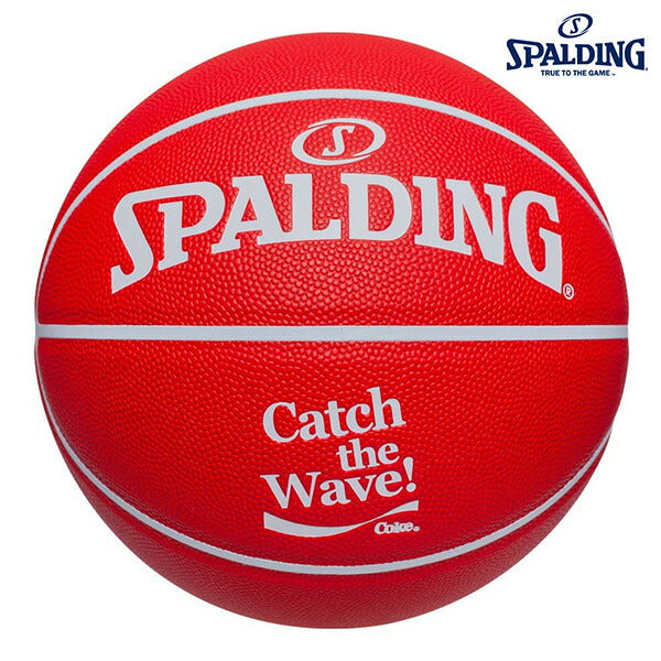 【ショップ限定エントリーでさらに+9倍】SPALDINGスポルディングバスケットボールコカ・コーラキャッチザウェーブレッド合成皮革7号球78060Y