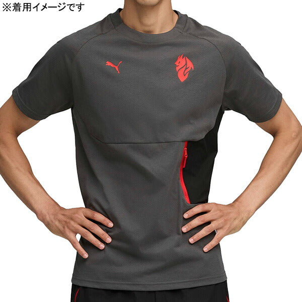 【ショップ限定エントリーでさらに+9倍】ACミランACM2025-26プーマテックポケット半袖Tシャツ782393-15サッカーカジュアルグレープーマPUMA