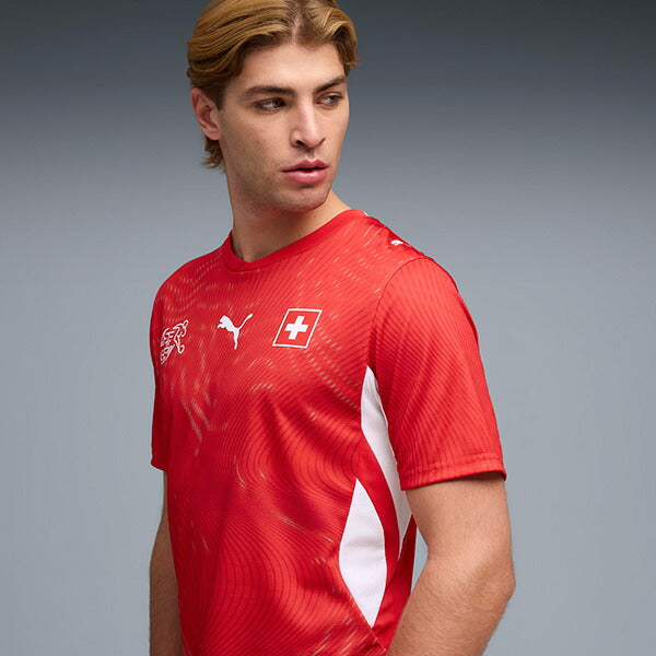 スイス代表SFV2026レプリカホームユニフォーム783218-01サッカーレッド半袖プーマPUMA