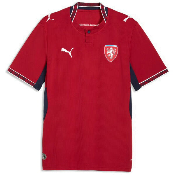 チェコ代表FACR2026レプリカホームユニフォーム783252-01サッカーレッド半袖プーマPUMA