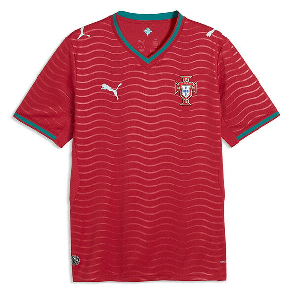 ポルトガル代表FPF2026レプリカホームユニフォーム783278-01サッカーレッド半袖プーマPUMA