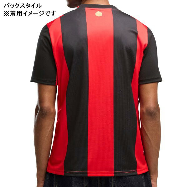 ACミランACM2026-07レプリカホームユニフォーム半袖784121-01サッカーブラックレッドプーマPUMA