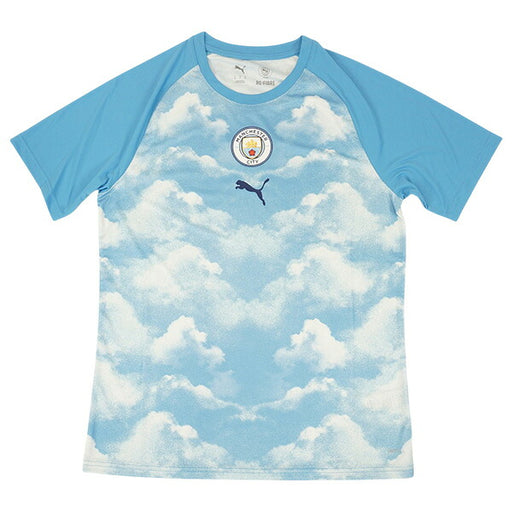 マンチェスターシティMCFC2026-27プレマッチ半袖シャツ786251-15サッカーアイシーブルーレプリカプラシャツプーマPUMA