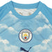 マンチェスターシティジュニアMCFC2026-27プレマッチ半袖シャツ786253-15サッカーアイシーブルーレプリカプラシャツ子供用プーマPUMA