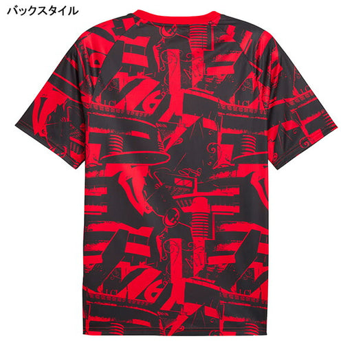 ACミランACM2026-27プレマッチ半袖シャツ786675-11サッカーレプリカプラシャツレッドプーマPUMA