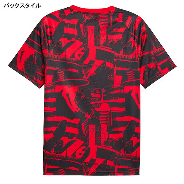 ACミランACM2026-27プレマッチ半袖シャツ786675-11サッカーレプリカプラシャツレッドプーマPUMA