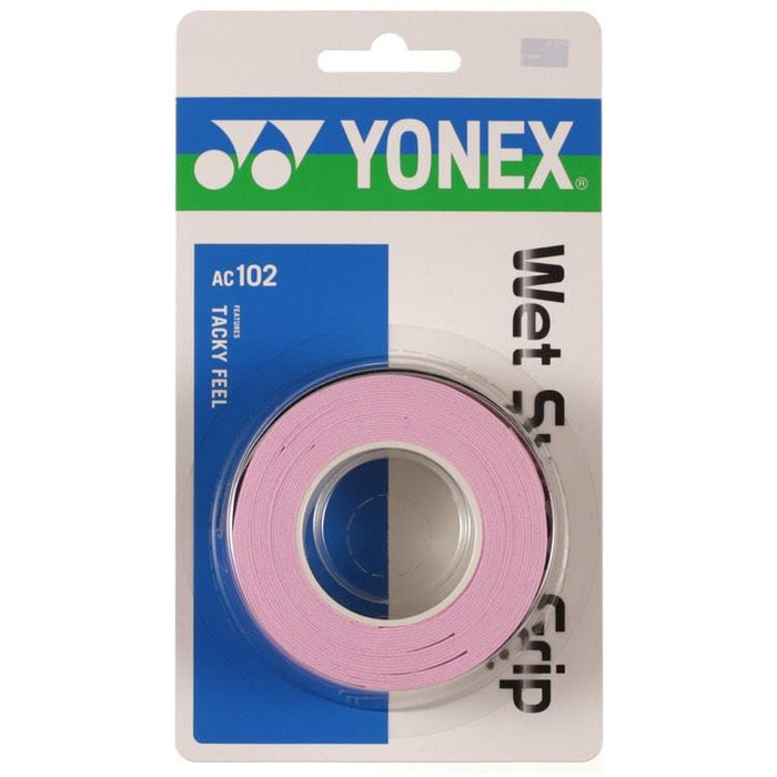 ウェットスーパーグリップ3本入ヨネックスYONEXテニスウエットタイプすべり止め汗吸収ラケットグリップテープ練習部活高校中学日本製AC102