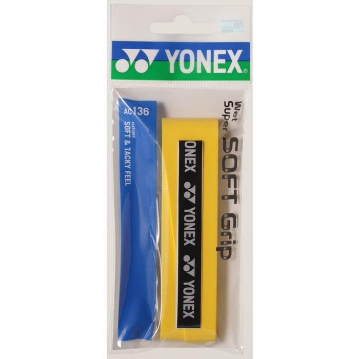 ウェットスーパーソフトグリップヨネックスYONEXテニスすべり止め汗吸収ラケットグリップテープ練習部活高校中学AC136