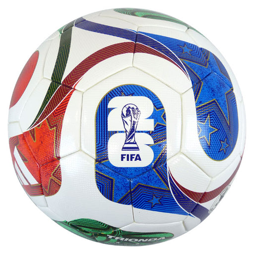 アディダスadidasトリオンダキッズADF420サッカーボール2026FIFAワールドカップレプリカ4号球モデルホワイト