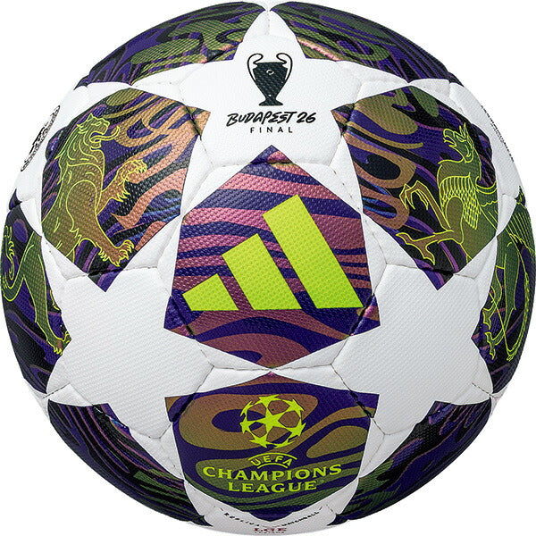 アディダスadidasフィナーレブダペストリーグルシアーダADF441BUサッカーボール4号球UEFAChampionsLeague2025-2026レプリカホワイト