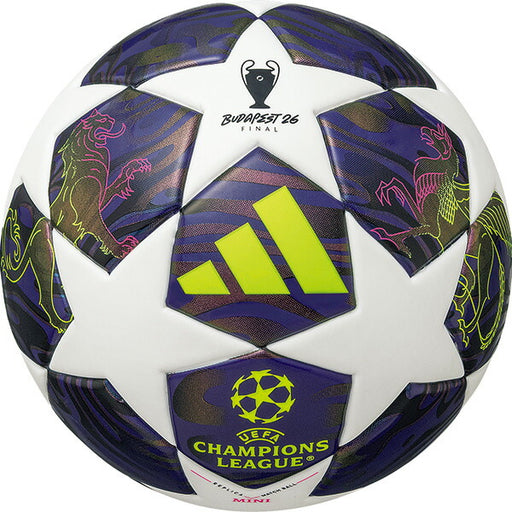 アディダスadidasフィナーレブダペストミニADFM140BUサッカーボール13cmUEFAChampionsLeague2025-2026レプリカホワイト