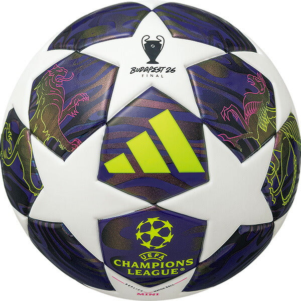 アディダスadidasフィナーレブダペストミニADFM140BUサッカーボール13cmUEFAChampionsLeague2025-2026レプリカホワイト