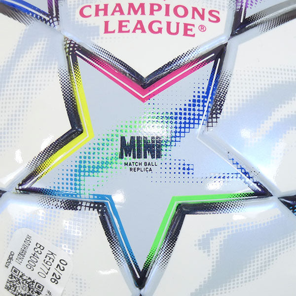 アディダスadidasフィナーレ２６ー２７ミニADFM140Wサッカーボールグループリーグフェーズ直径約13cm