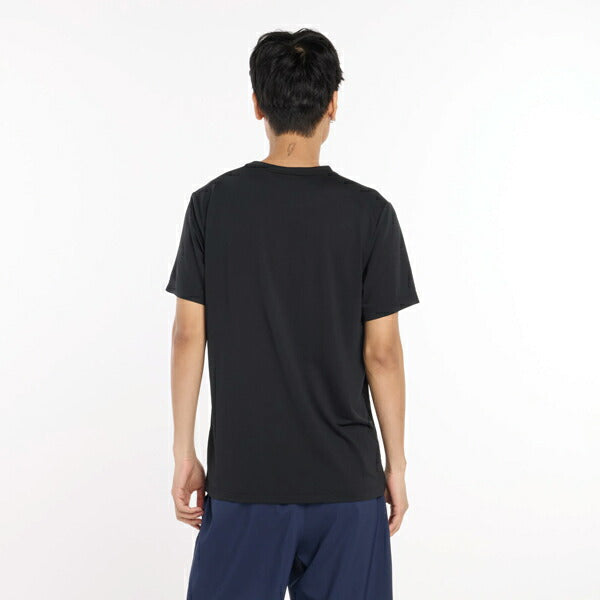 【ネコポス対応可】ニューバランスNewBalanceカラーブロックTシャツメンズ半袖シャツAMT53400-BK