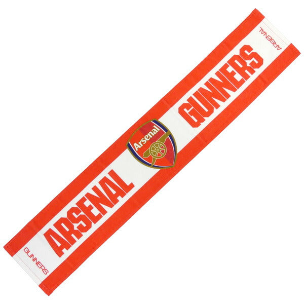 アーセナルオフィシャルARSタオルマフラーARS54652サッカー109×20cmサポーターグッズレッドホワイト