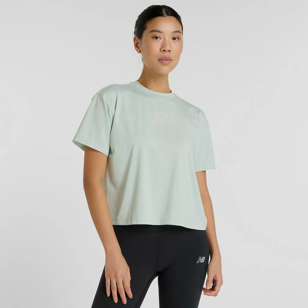 【ネコポス送料無料】ニューバランスNewbalanceレディースリラックスグラフィックTシャツAWT51135-CYS半袖