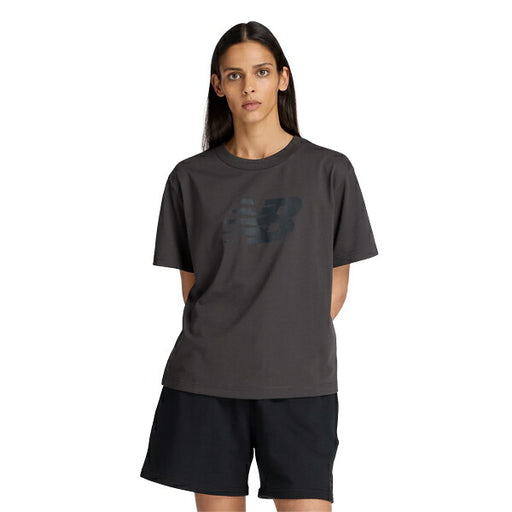 【ネコポス対応可】ニューバランスNewbalanceレディース半袖TシャツオーバーサイズAWT53170-BLK