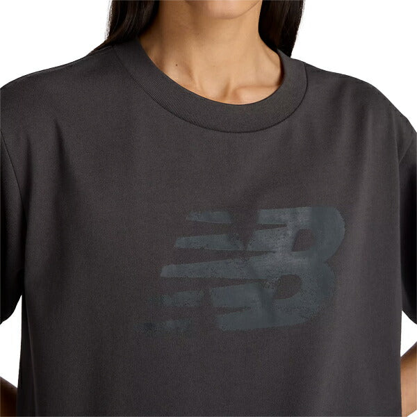 【ネコポス対応可】ニューバランスNewbalanceレディース半袖TシャツオーバーサイズAWT53170-BLK