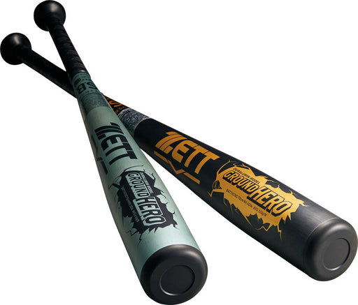 【ショップ限定エントリーでさらに+9倍】ZETTゼット野球小学生軟式金属製バットGROUNDHEROグランドヒーローミドルバランス縦磨き510g平均BAT74576C