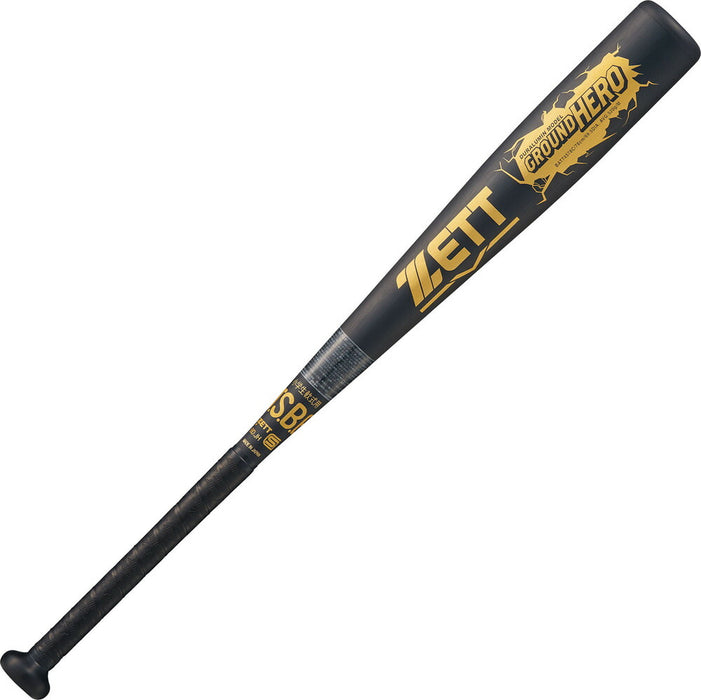 【ショップ限定エントリーでさらに+9倍】ZETTゼット野球小学生軟式金属製バットGROUNDHEROグランドヒーローミドルバランス縦磨き520g平均BAT74578C