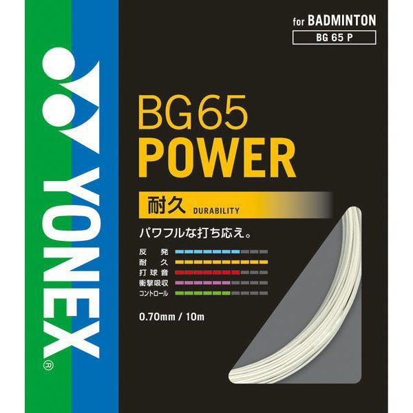 ヨネックスバドミントンストリングスガットミクロン65BG65