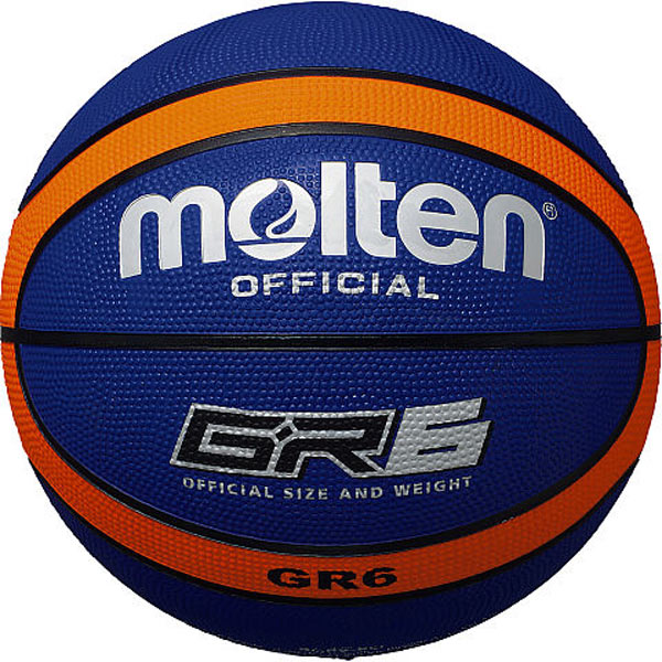 【ショップ限定エントリーでさらに+9倍】モルテンmoltenバスケットボール6号球屋外用ゴムボールBGR6-BOブルー×オレンジ