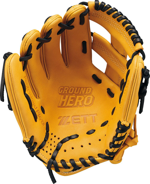 【ショップ限定エントリーでさらに+9倍】ZETTゼット野球少年軟式グラブグローブグランドヒーローシリーズオールラウンド用BJGB76525