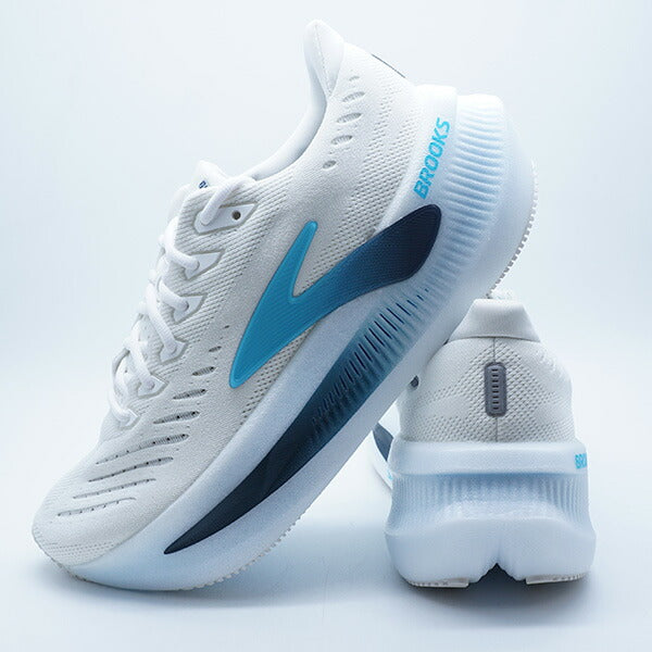 GlycerinMAX2ブルックスBROOKSBRM4793-WBLUホワイトブルーランニングシューズ