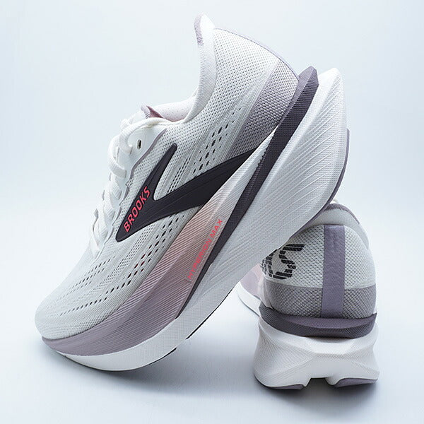 HyperionMAX4ブルックスBROOKSBRW4872-WXBRホワイトブラウンレディースランニングシューズ