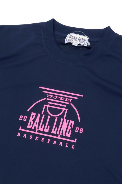 【エントリーでポイント10倍】【ネコポス送料無料】BALLLINEボールラインバスケットボールメンズTシャツ半袖BT-1722
