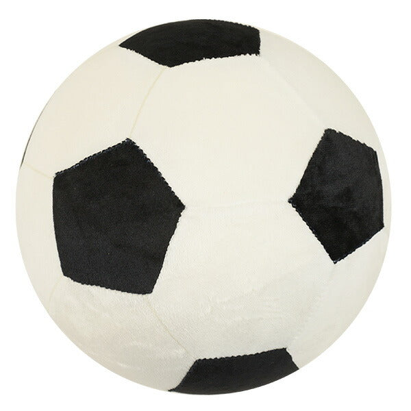 【エントリーでポイント10倍】ガッツ！！サッカー部クッションC-212サッカーフットサル25cmインテリアホワイトブラック