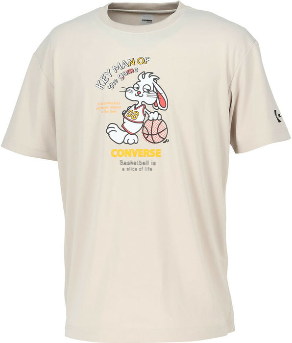 【ネコポス送料無料】コンバースCONVERSEバスケットボールメンズ6SプリントTシャツ半袖CB2613591100