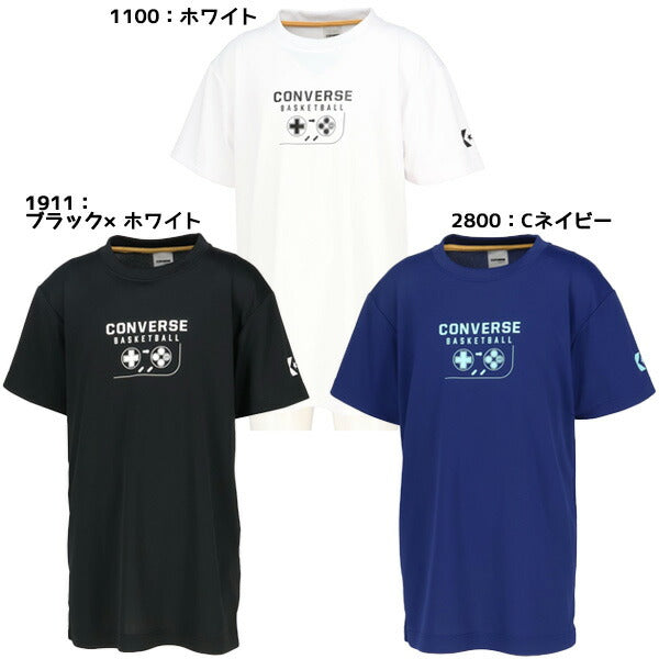 【ショップ限定エントリーでさらに+9倍】【ネコポス送料無料】コンバースCONVERSEジュニアバスケットボールゲームシャツGAMEグラフィックCB451352プリントTシャツ半袖