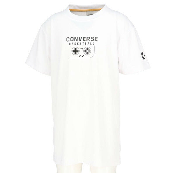 【ネコポス送料無料】コンバースCONVERSEジュニアバスケットボールゲームシャツGAMEグラフィックCB451352プリントTシャツ半袖