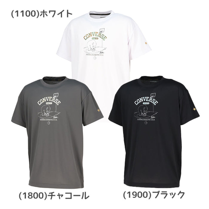 【ネコポス送料無料】コンバースCONVERSEバスケットボールメンズレディースTシャツゴールドシリーズプリントTシャツ半袖CBG261354
