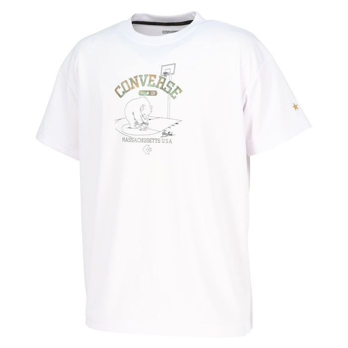 【ネコポス送料無料】コンバースCONVERSEバスケットボールメンズレディースTシャツゴールドシリーズプリントTシャツ半袖CBG261354