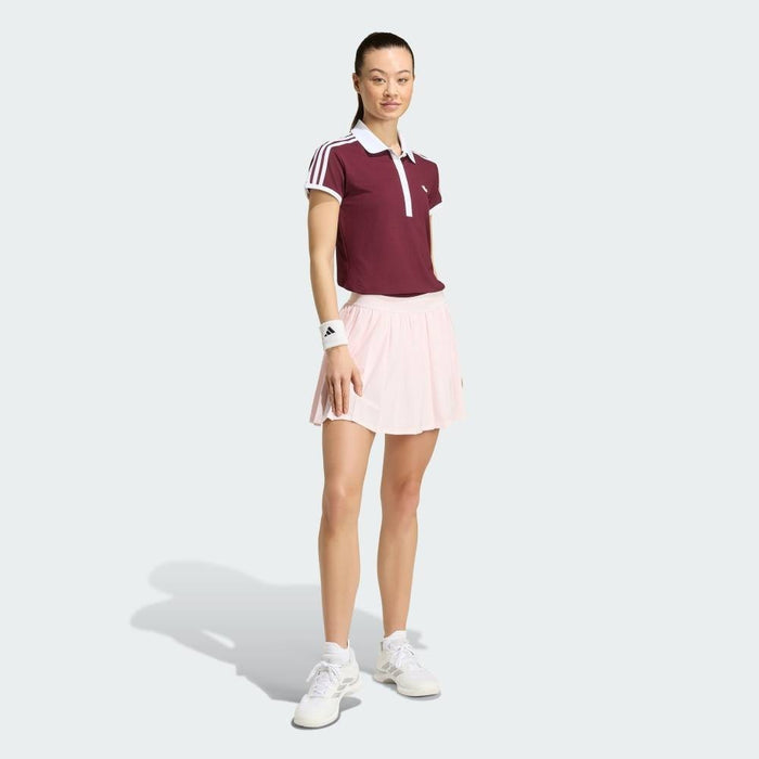 アディダスadidasテニスポロシャツレディース大人クラシックス半袖ポロシャツクライマクールニットファブリック半袖CE962