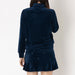 フィラFILAテニスウェアジャケットレディース大人TrackJacketトラックジャケットベロアジャカードストライプストレッチビエラベアCZ6FGW028