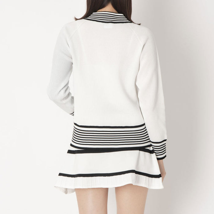フィラFILAテニスウェアセーターレディース大人V-neckSweaterブイネックセーターVネックニット薄手12G畔編みポリエステルCZ6FGW048